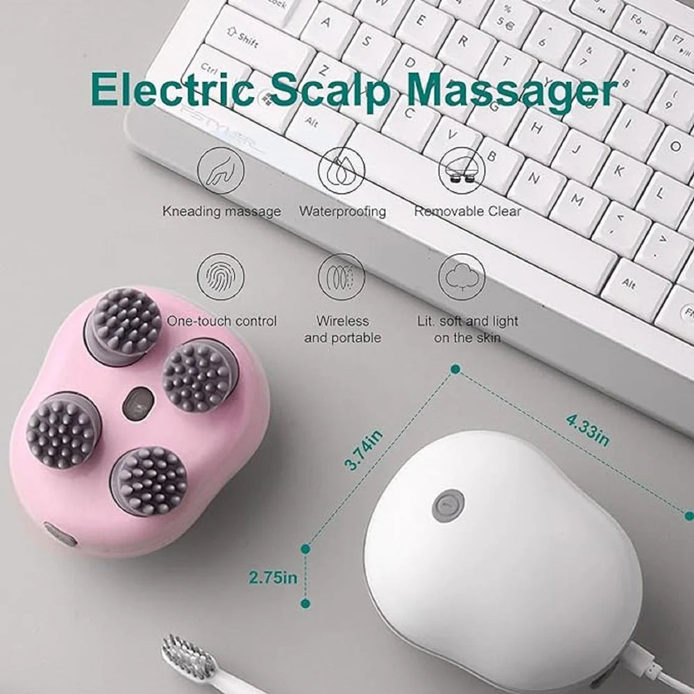 Electric Scalp Massager Electric Head Massager Rechargeable Scalp Massager